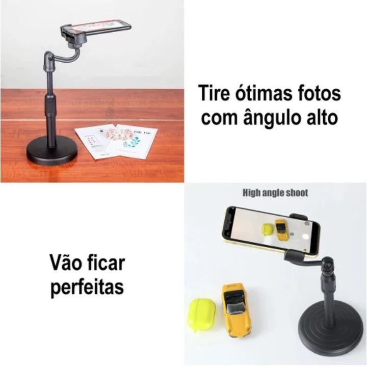 Suporte Para Celular De Mesa TikTok Para Com Altura Ajustavel Angulo 360º Universal - Varity