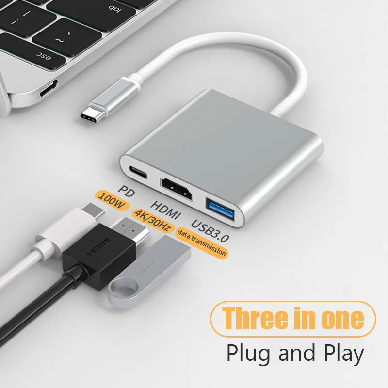 Adaptador Usb Tipo C Hdmi Dex Samsung S20 S21 S22 Macbook M1 - Varity