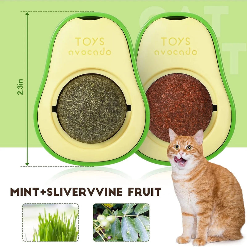 Abacate De Brinquedo Para Gatos Com Catnip Erva Gato Natural - Varity